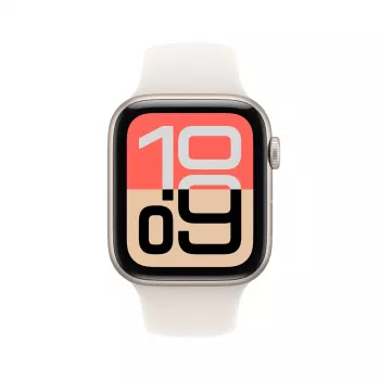 Apple Watch SE 3 GPS 44mm Koperta Starlight Aluminium z Paskiem Sportowym Starlight S/M