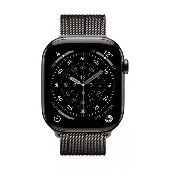 Pasek Apple MGJ74ZM/A akcesoria do smartwatchy w kolorze łupkowym ze stali nierdzewnej 46 mm