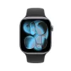 Apple Watch Series 11 GPS + Cellular 46mm Koperta Aluminiowa Kosmiczna Szarość z Czarnym Paskiem Sportowym - M/L