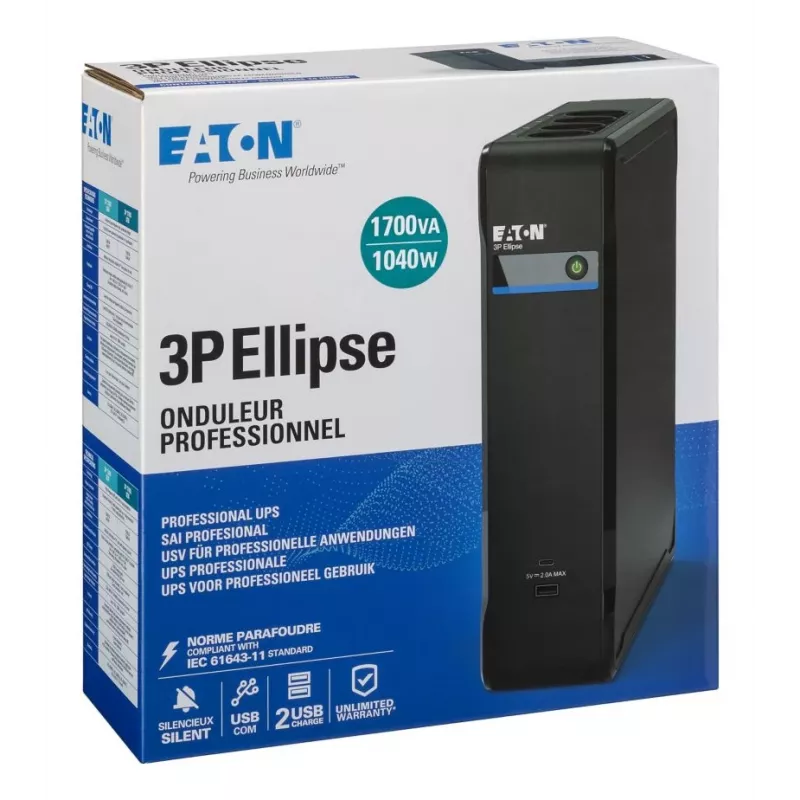 EATON CORPORATION 3P EllIPSe 1700 USB DIN 1700VA/1040W