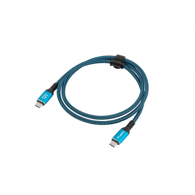 Kabel USB-C LANBERG CA-CMCM-44CU-0005-BK 0,5 m — USB4 Gen 2x2, 40 Gbit/s, 240 W, czarny
