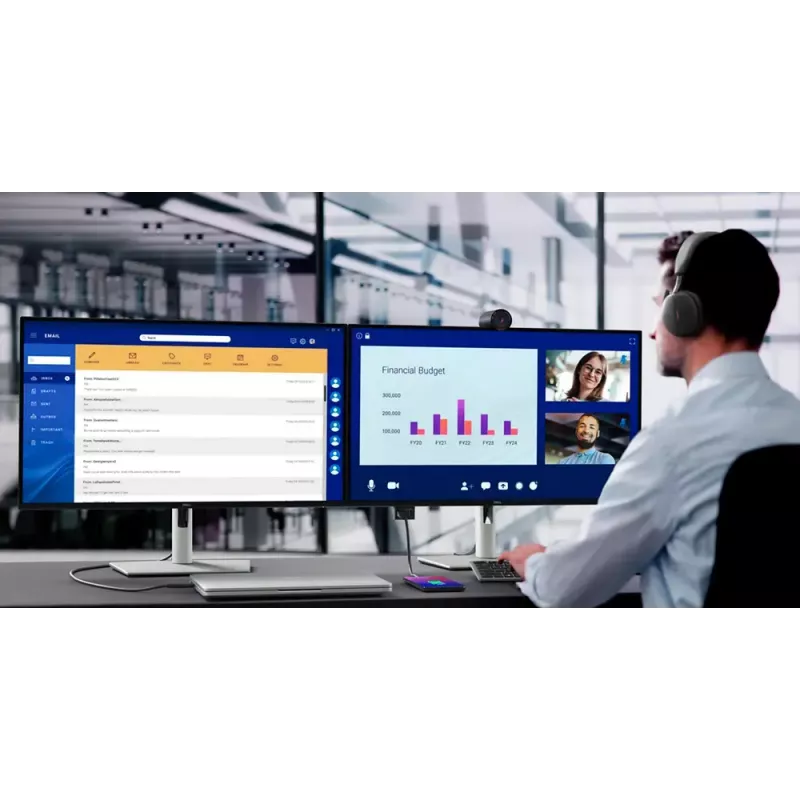 Monitor komputerowy DELL Pro Plus P2725DE 27 cali 2560 x 1440 Quad HD Czarno-Srebrny