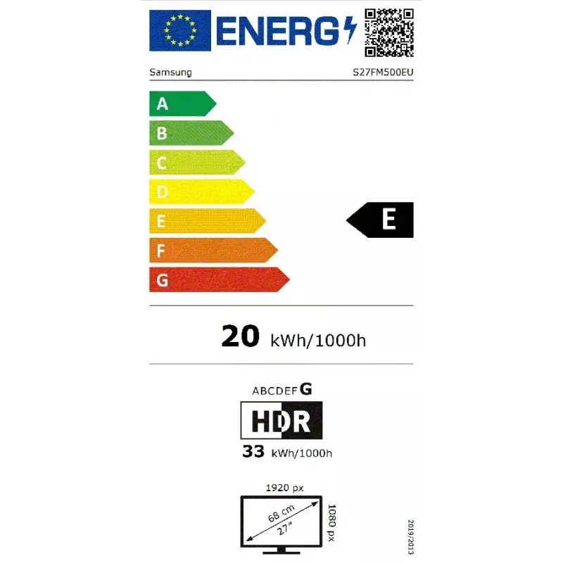 Monitor komputerowy Samsung M5 M50F 68,6 cm (27 cali) 1920 x 1080 Full HD LCD Czarny