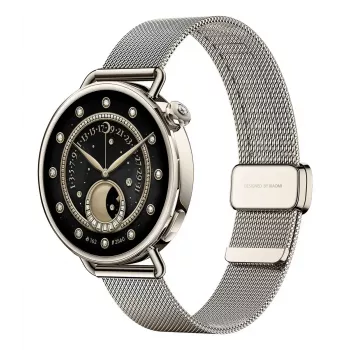 Xiaomi Watch S4 41 mm smartwatch, 1,32" AMOLED 466x466, GPS, NFC, 5 ATM, bransoleta mediolańska, Sunset Gold
