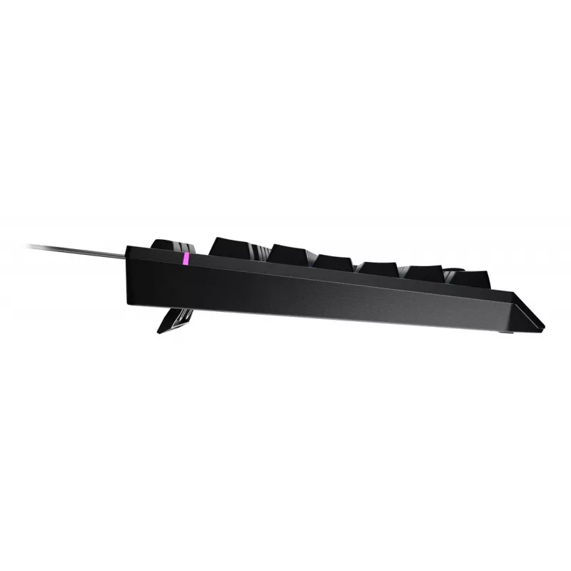 Przewodowa klawiatura gamingowa pełnowymiarowa Genesis Rhod 530, USB, QWERTY US, membranowa, podświetlenie RGB, 114 klawiszy, kabel 1,8 m, czarna