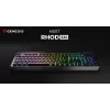 Przewodowa klawiatura gamingowa pełnowymiarowa Genesis Rhod 530, USB, QWERTY US, membranowa, podświetlenie RGB, 114 klawiszy, kabel 1,8 m, czarna