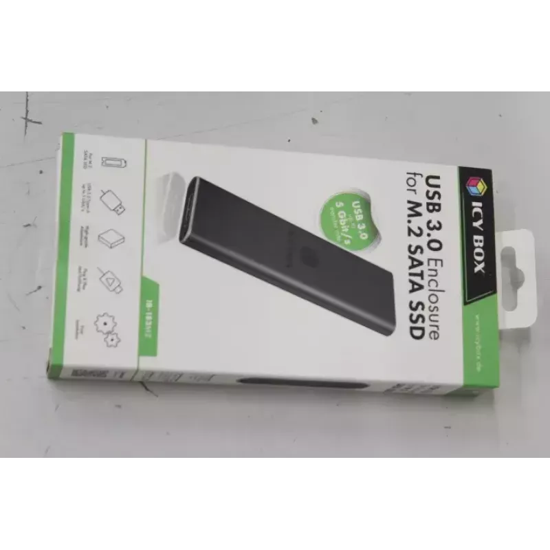 Dysk SSD Icy Box 1x mSATA SSD na USB 3.0 host aluminium czarny IB-183M2