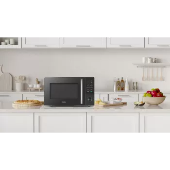 Kuchenka mikrofalowa Midea MMO-AM25VB(BK) wolnostojąca 25 l 900 W czarna