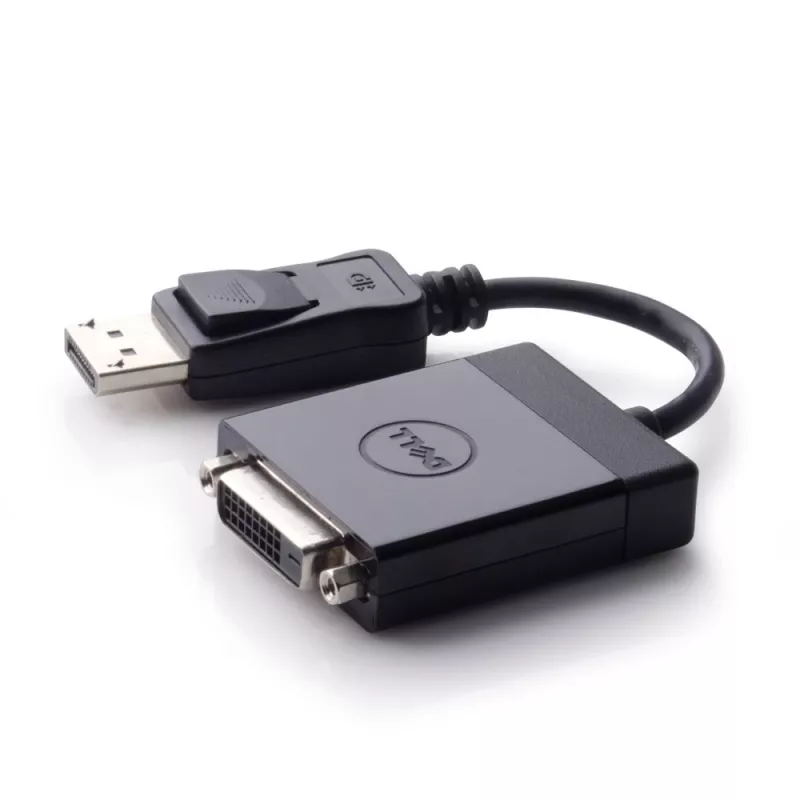 DELL 470-ABEO przejściówka wideo DisplayPort na DVI Czarna