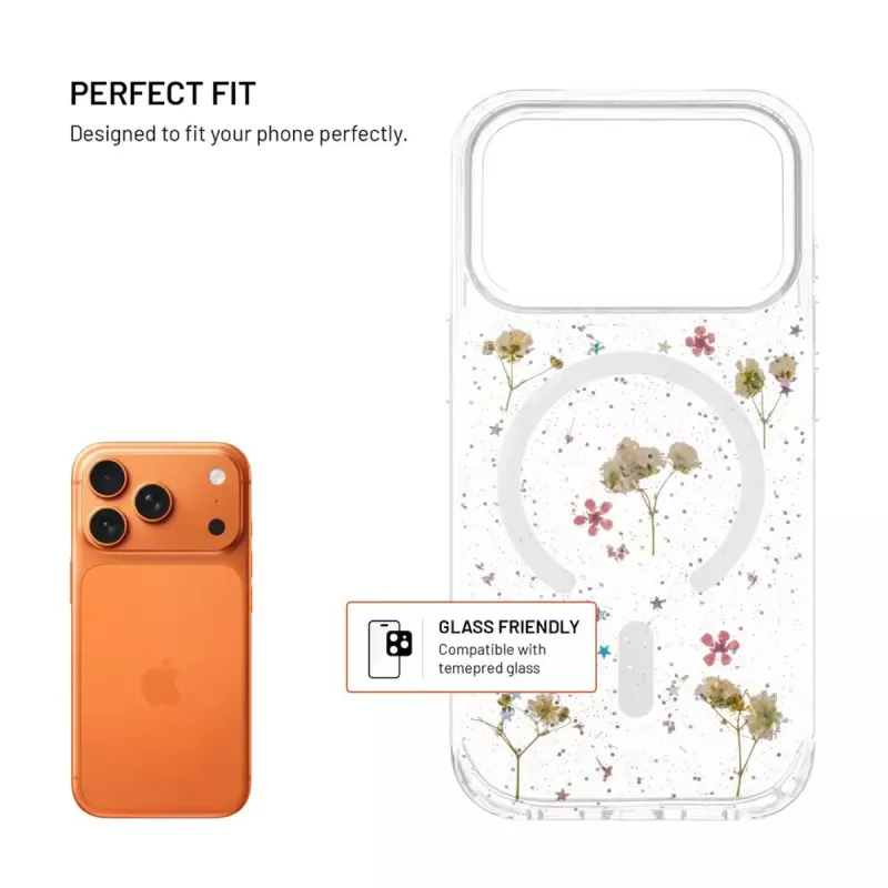 Pokrowiec ochronny FIXED MagBloom do Apple iPhone 17 Pro — TPU, Blush Plum