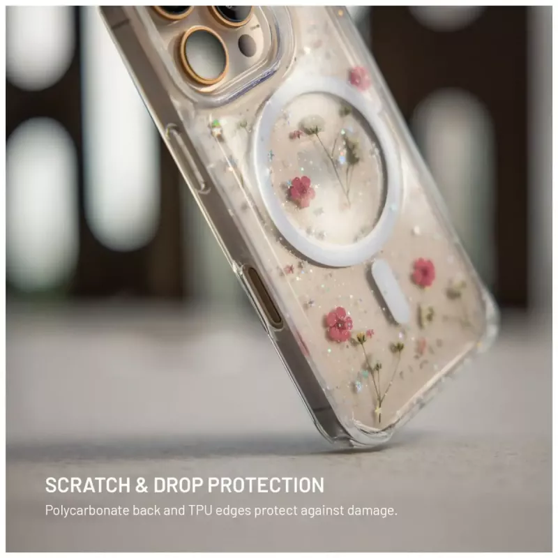 Pokrowiec ochronny FIXED MagBloom do Apple iPhone 17 Pro — TPU, Blush Plum