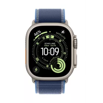 APPLE 49mm niebieska/jasnoniebieska pętla Trail - m/l - wykończenie czarny tytan