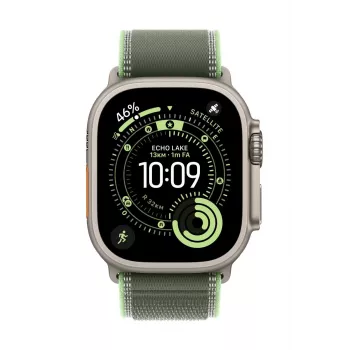 Opaska Apple MFT54ZM/A Smartwatch Zielona Tytan Poliester Spandex Nylon