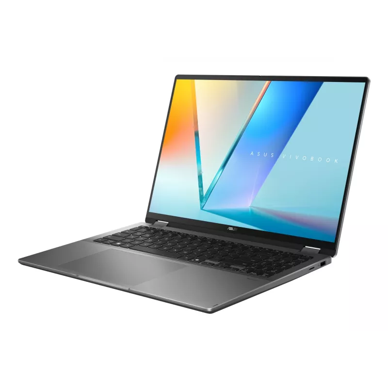 Hybrydowy laptop 2-w-1 ASUS Vivobook 16 Flip TP3607SH-RJ013W — Intel Core Ultra 7 258V, 16-calowy ekran dotykowy 3K, 16 GB LPDDR5x, 512 GB SSD, NVIDIA GeForce RTX 5050, WIN11 Home, szary
