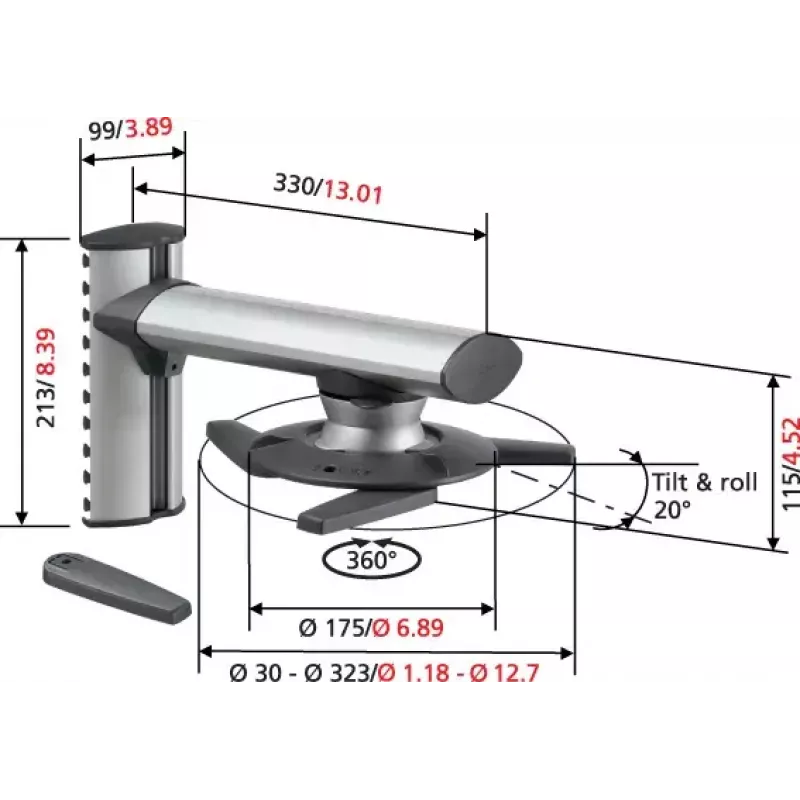 Vogel's EPW 6565 - Uchwyt ścienny do projektora