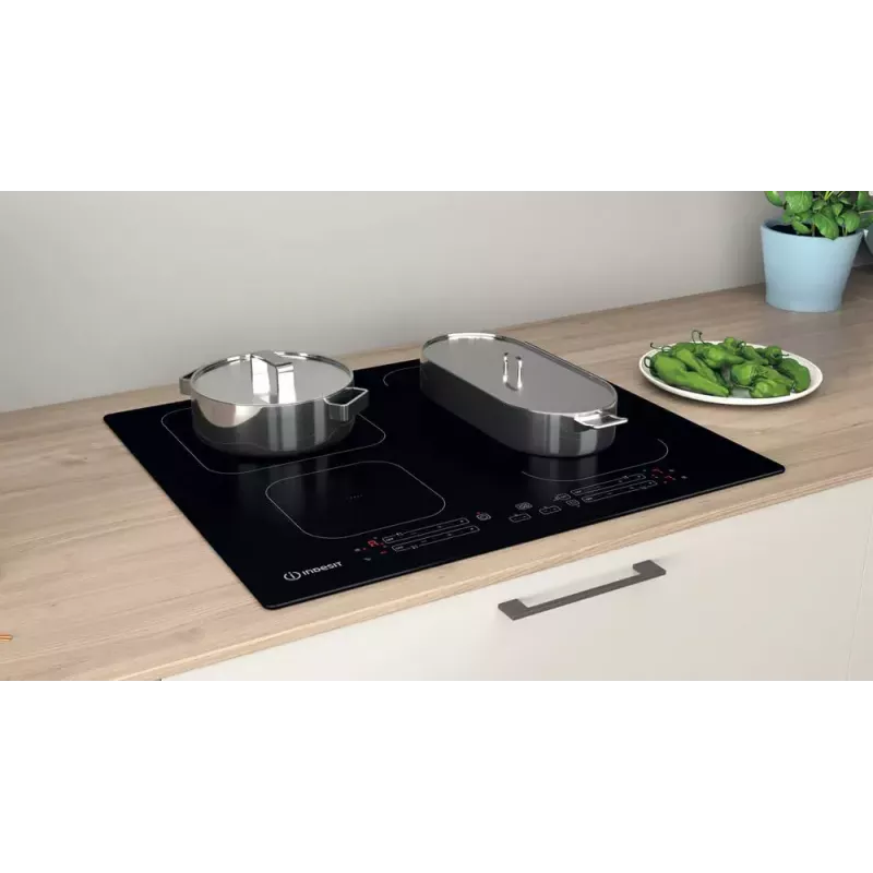 Indesit IB 65B60 NE Czarna Płyta indukcyjna do zabudowy 59 cm 4 strefy