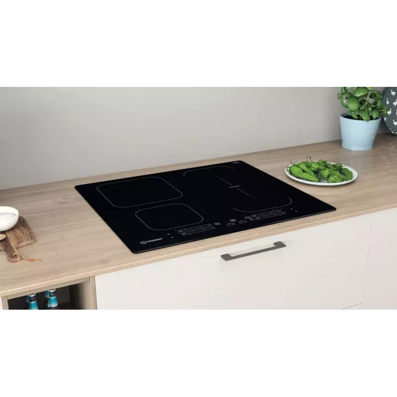 Indesit IB 65B60 NE Czarna Płyta indukcyjna do zabudowy 59 cm 4 strefy