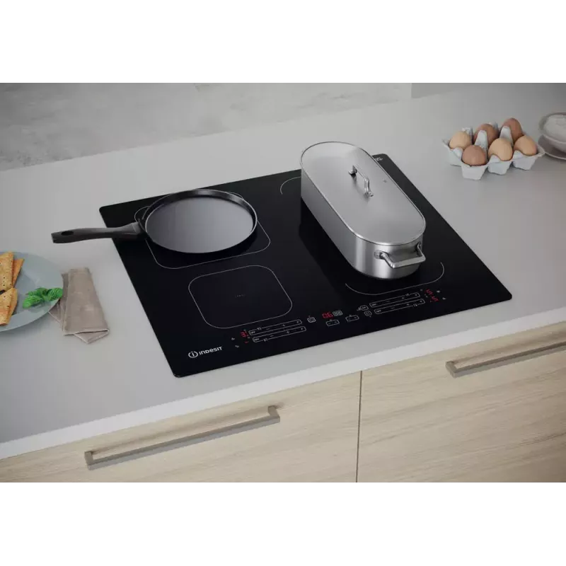 Indesit IB 65B60 NE Czarna Płyta indukcyjna do zabudowy 59 cm 4 strefy