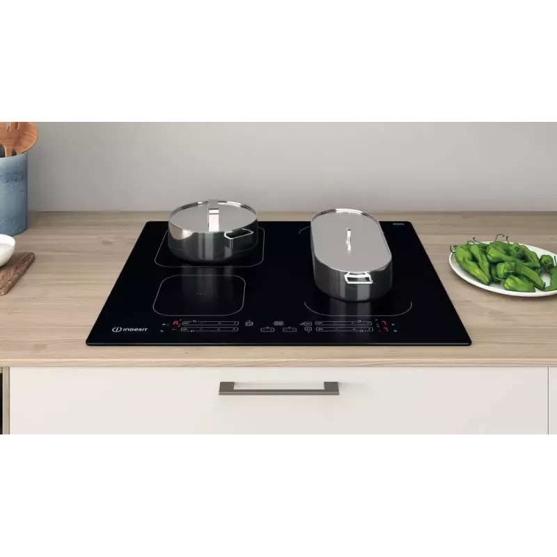 Indesit IB 65B60 NE Czarna Płyta indukcyjna do zabudowy 59 cm 4 strefy