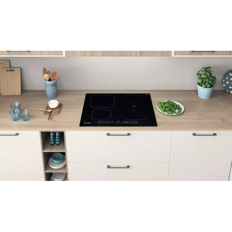 Indesit IB 65B60 NE Czarna Płyta indukcyjna do zabudowy 59 cm 4 strefy