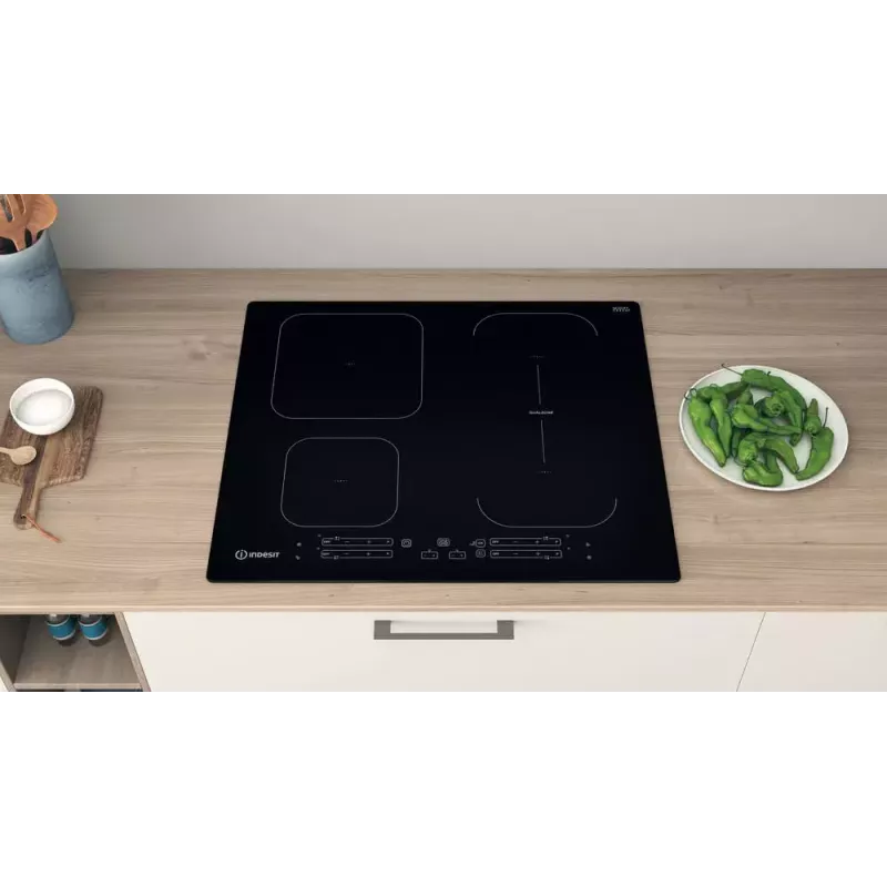 Indesit IB 65B60 NE Czarna Płyta indukcyjna do zabudowy 59 cm 4 strefy