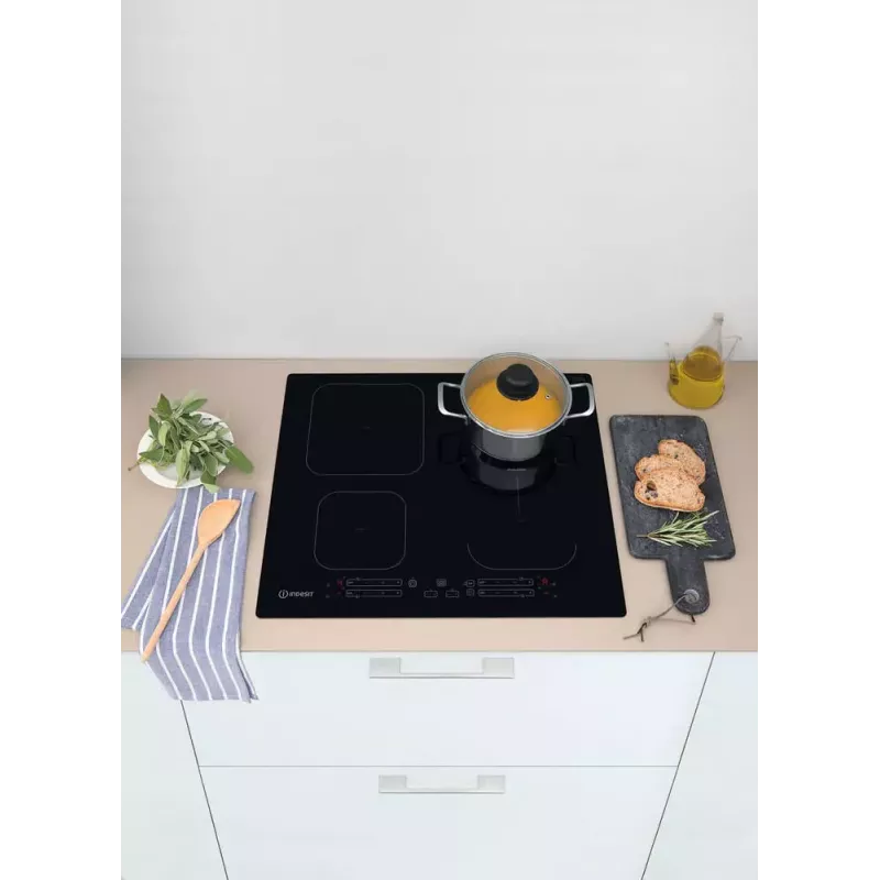 Indesit IB 65B60 NE Czarna Płyta indukcyjna do zabudowy 59 cm 4 strefy