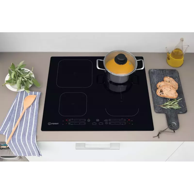 Indesit IB 65B60 NE Czarna Płyta indukcyjna do zabudowy 59 cm 4 strefy