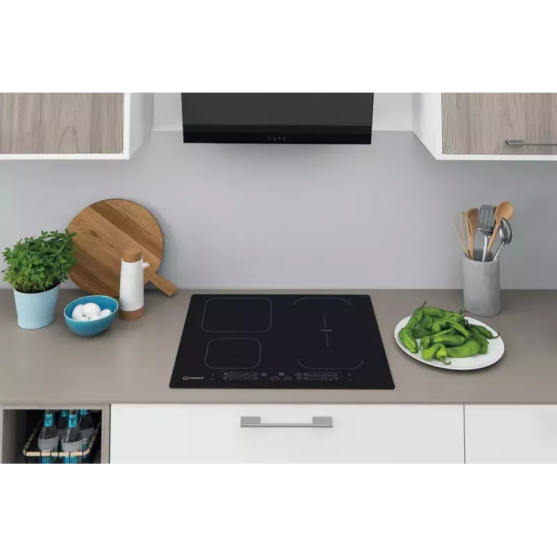 Indesit IB 65B60 NE Czarna Płyta indukcyjna do zabudowy 59 cm 4 strefy