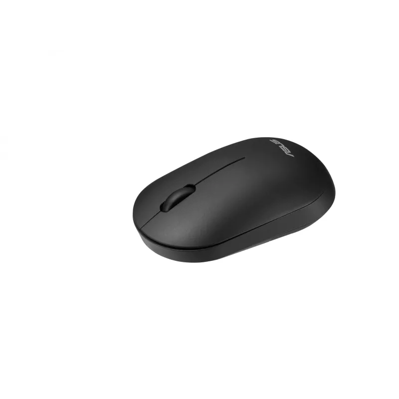 Bezprzewodowy zestaw klawiatury i myszy ASUS CW100 — układ US, czarny, pełnowymiarowa klawiatura QWERTY, mysz 1600 DPI