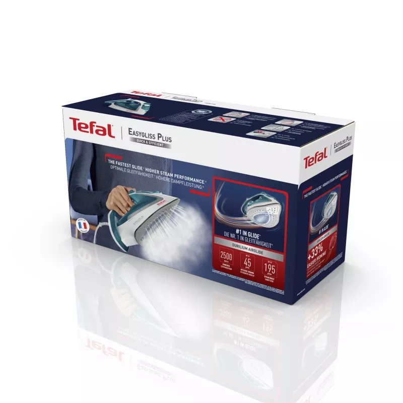 Tefal EasyGliss Plus FV5718 żelazko Żelazko parowe Durilium…