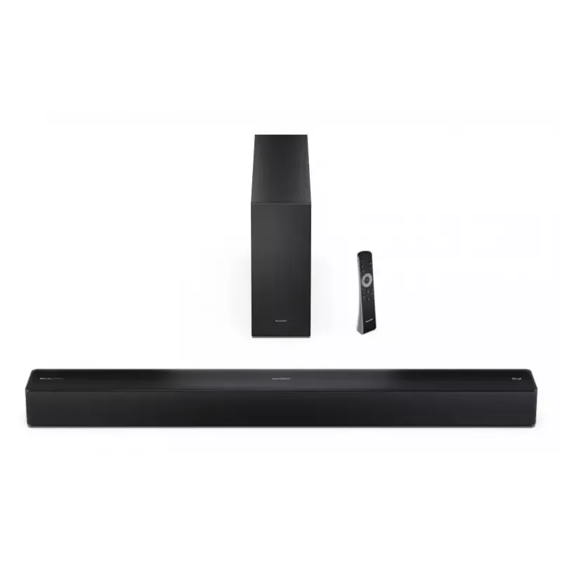 Soundbar Sharp HT-SBW310, 2.1 kanały, 330 W, czarny, przewodowy i bezprzewodowy