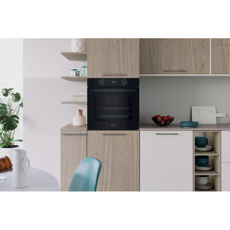 Piekarnik do zabudowy INDESIT IO K58HS B — 71 l, czyszczenie hydrolityczne, konwekcja, grill, para