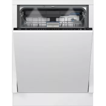 BEKO Zmywarka | BDIN38542P | Do zabudowy | Szerokość 60 cm | Liczba kompletów 15 | Liczba programów 8 | Klasa efektywności energetycznej C | Wyświetlacz | Funkcja AquaStop | Biały