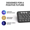 Logitech Pebble Keys 2 K380s klawiatura Universal RF Wireless + Bluetooth QWERTY US International Graphite