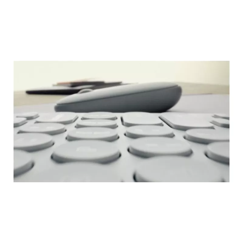 Logitech Pebble Keys 2 K380s klawiatura Universal RF Wireless + Bluetooth QWERTY US International Graphite