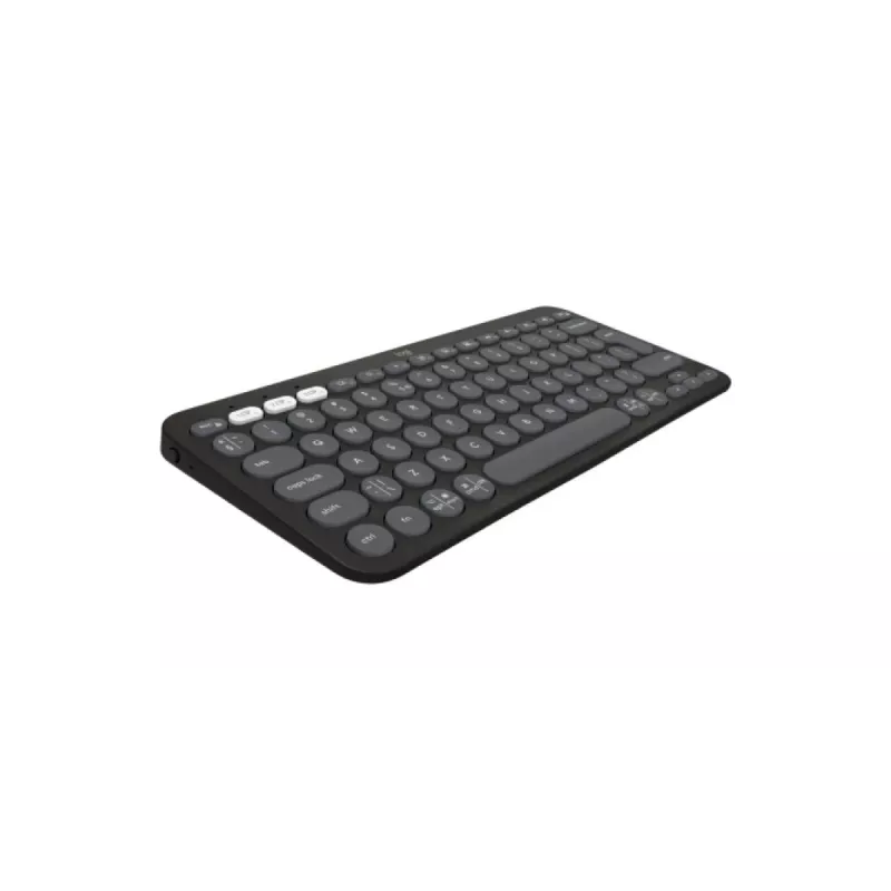 Logitech Pebble Keys 2 K380s klawiatura Universal RF Wireless + Bluetooth QWERTY US International Graphite