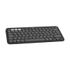 Logitech Pebble Keys 2 K380s klawiatura Universal RF Wireless + Bluetooth QWERTY US International Graphite