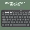 Logitech Pebble Keys 2 K380s klawiatura Universal RF Wireless + Bluetooth QWERTY US International Graphite