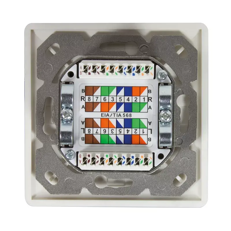 Gniazdo natynkowe 2 x RJ-45 LogiLink NP0124