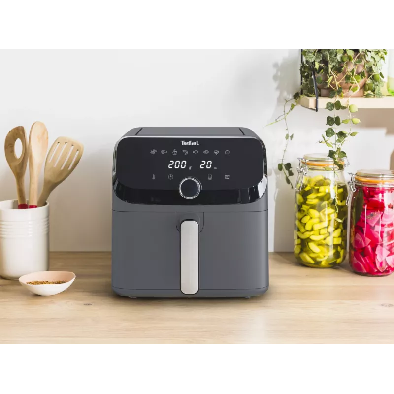 Tefal Easy Fry Mega EY855BE0 frytkownica powietrzna pojedyncza 7,5 L wolnostojąca 2020 W szara