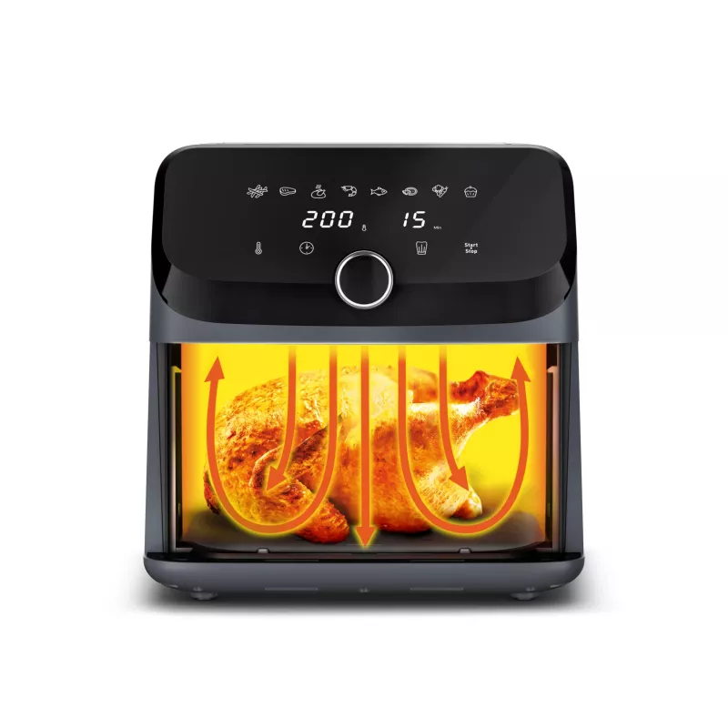 Tefal Easy Fry Mega EY855BE0 frytkownica powietrzna pojedyncza 7,5 L wolnostojąca 2020 W szara