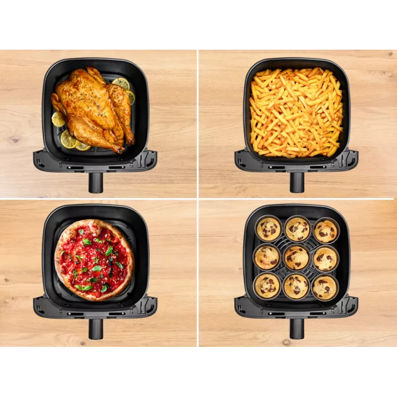 Tefal Easy Fry Mega EY855BE0 frytkownica powietrzna pojedyncza 7,5 L wolnostojąca 2020 W szara