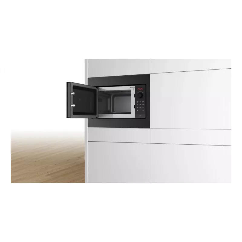 Kuchenka mikrofalowa Bosch Serie 2 BFL523MB4 Czarny Kuchenka mikrofalowa solo Do zabudowy 20 L 800 W