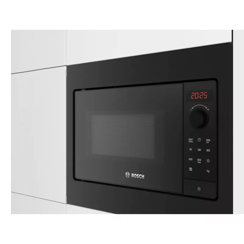 Kuchenka mikrofalowa Bosch Serie 2 BFL523MB4 Czarny Kuchenka mikrofalowa solo Do zabudowy 20 L 800 W