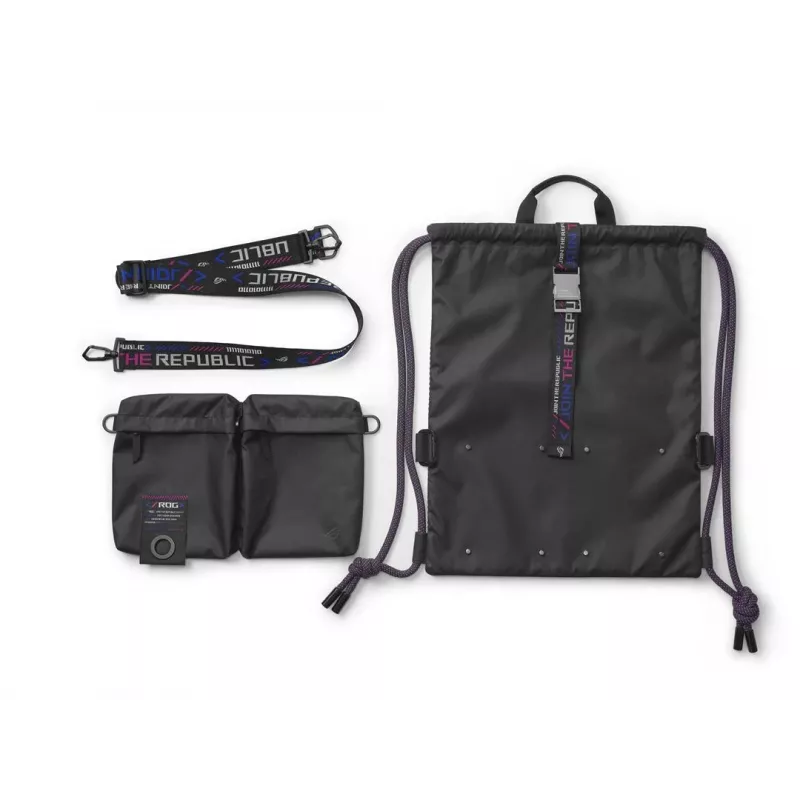 Plecak ASUS BD3700 ROG SLASH wielofunkcyjny worek ze sznurkiem czarny 810g