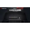GENESIS Carbon 500 Hyper Logo, Czarny, Jednolita kolorystyka, Materiał, Guma, Podkładka pod mysz dla graczy