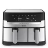 Tefal Dual Easy Fry & Grill EY905D podwójna 8,3 l wolnostojąca 2700 W frytkownica beztłuszczowa stal nierdzewna