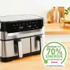 Tefal Dual Easy Fry & Grill EY905D podwójna 8,3 l wolnostojąca 2700 W frytkownica beztłuszczowa stal nierdzewna