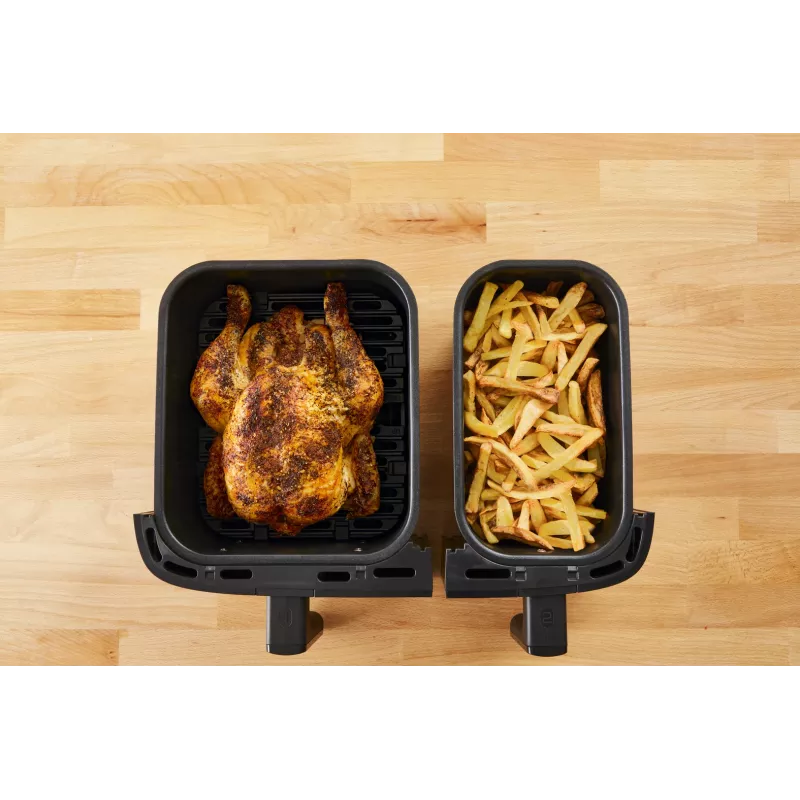 Tefal Dual Easy Fry & Grill EY905D podwójna 8,3 l wolnostojąca 2700 W frytkownica beztłuszczowa stal nierdzewna