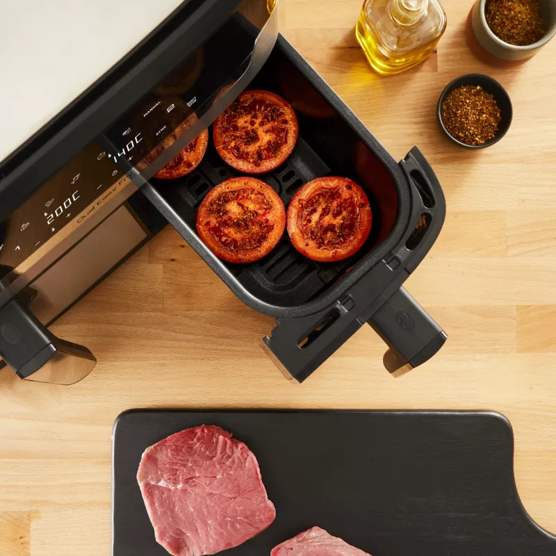Tefal Dual Easy Fry & Grill EY905D podwójna 8,3 l wolnostojąca 2700 W frytkownica beztłuszczowa stal nierdzewna
